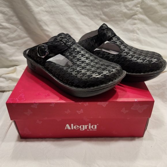 Alegria Classic - Houndstooth Maxi clogs - women's size 38 - Picture 5 of 16